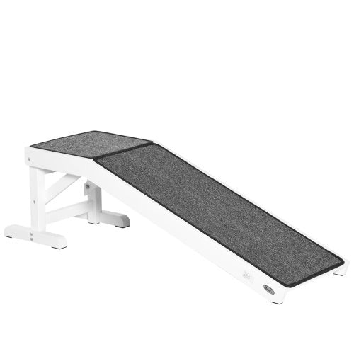 Ramp For Dog Bed, Pet Ramp For Dog With Non-slip Carpet And Top Platfo