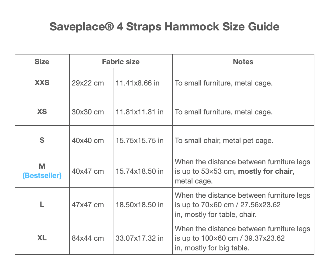 Saveplace® Comfy Hammock for Cats and Storage 'SCIENCE' - 6 Sizes